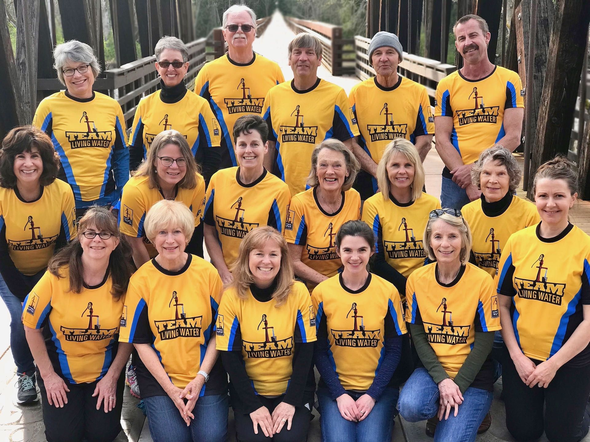 Team Living Water at the North Olympic Discovery Marathon in 2018